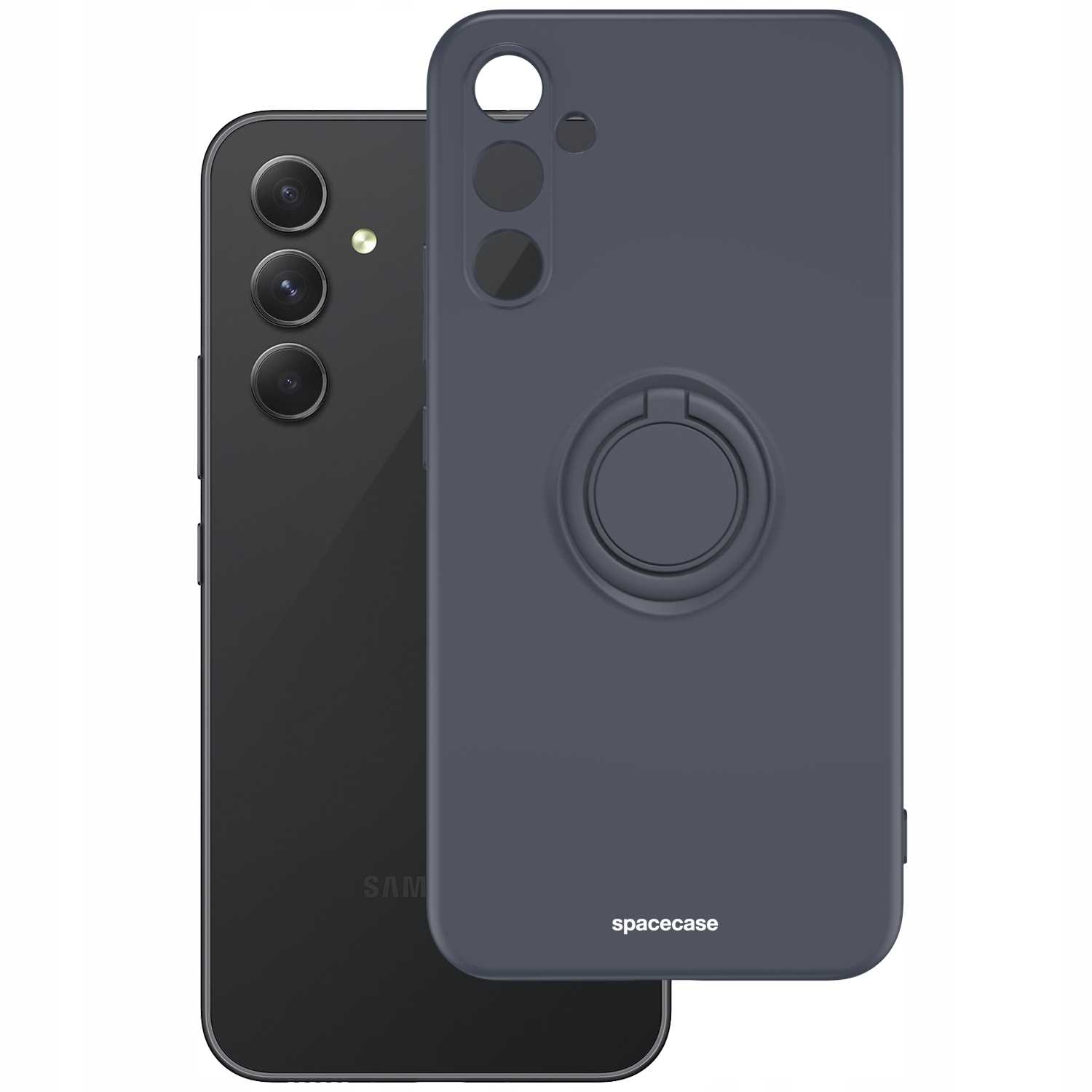 Spacecase Silicone Ring Galaxy A54 5G black