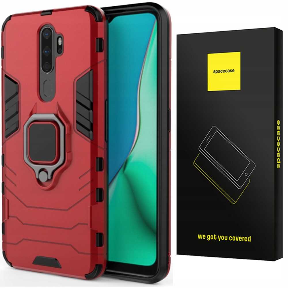 Spacecase X-Ring Oppo A5/A9 2020 Czerwony