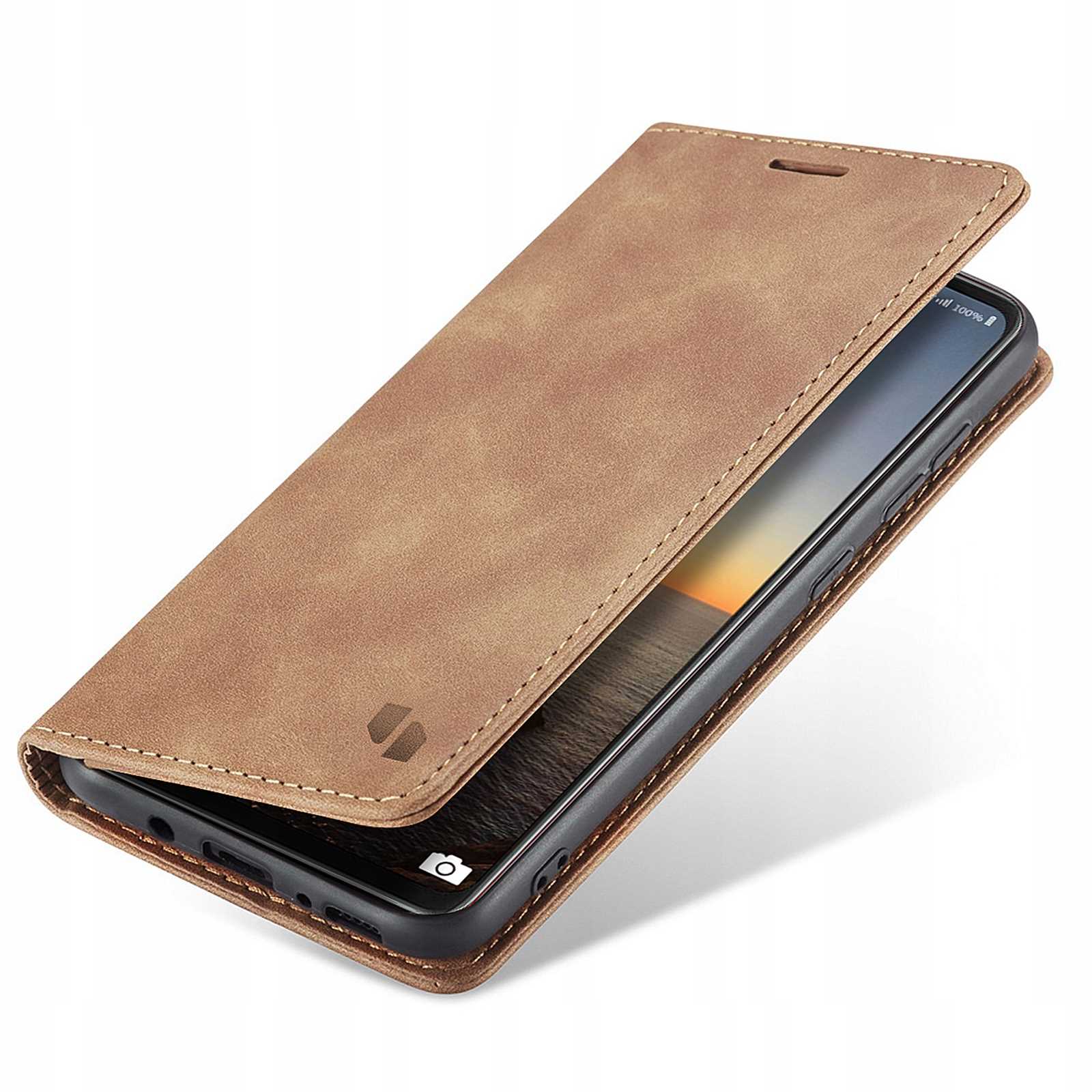Spacecase Wallet Galaxy A21s light brown