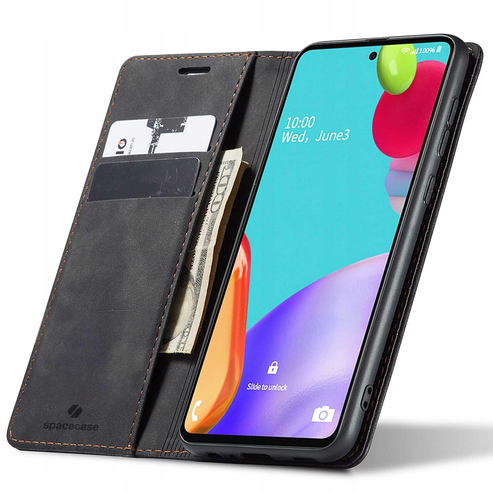 Spacecase Wallet Galaxy A52 5G Black
