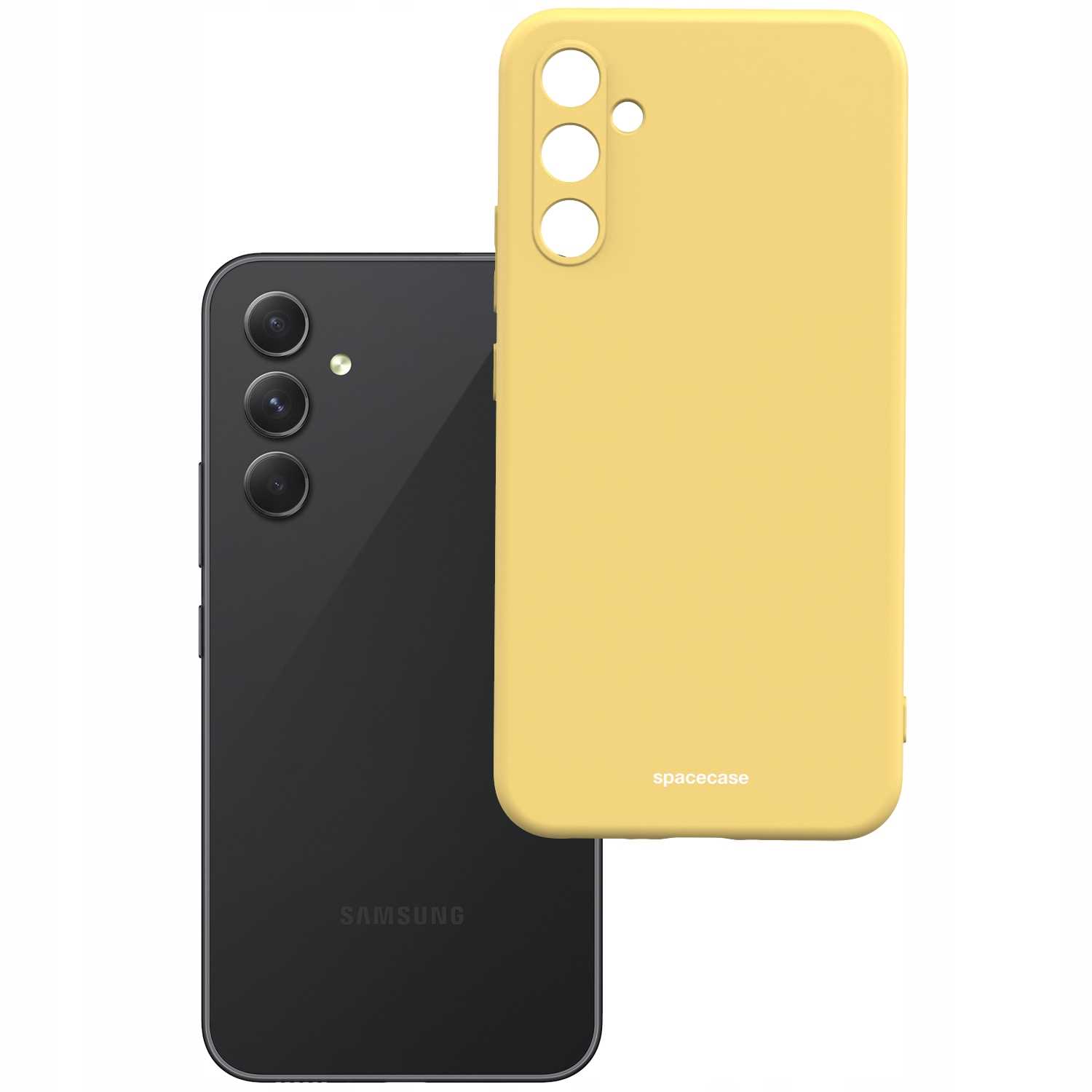 Spacecase Silicone Case Galaxy A54 5G yellow