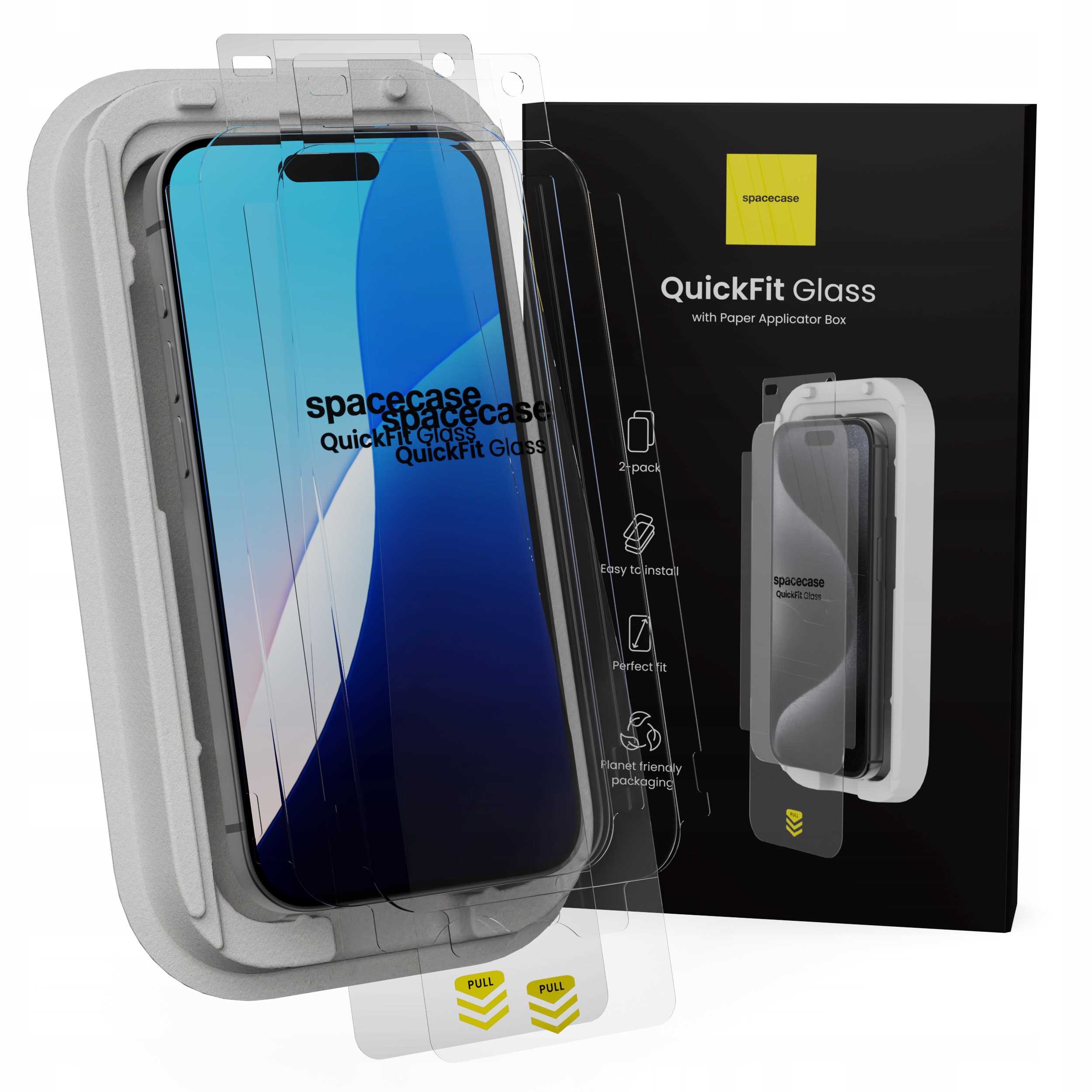 Spacecase QuickFit Glass iPhone 16 Pro