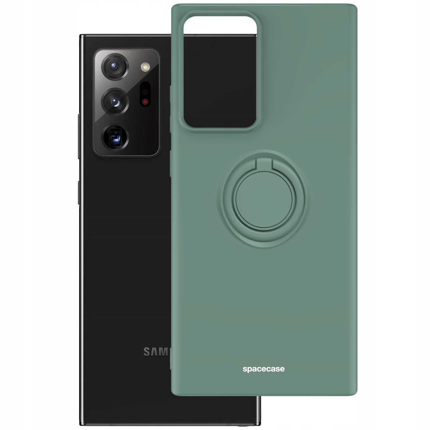 Spacecase Silicone Ring Galaxy Note 20 Ultra Dark Green