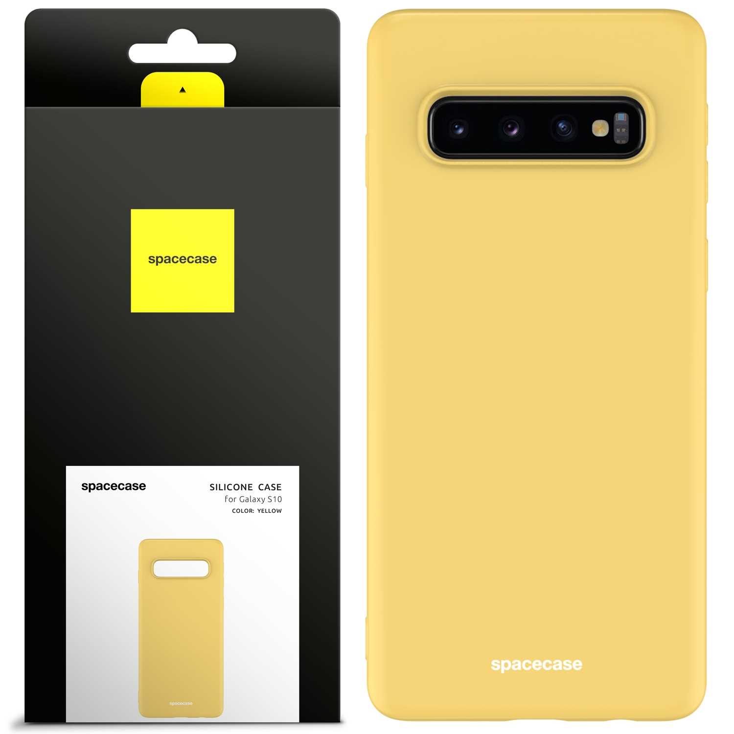 Spacecase Silicone Case Galaxy S10 Yellow