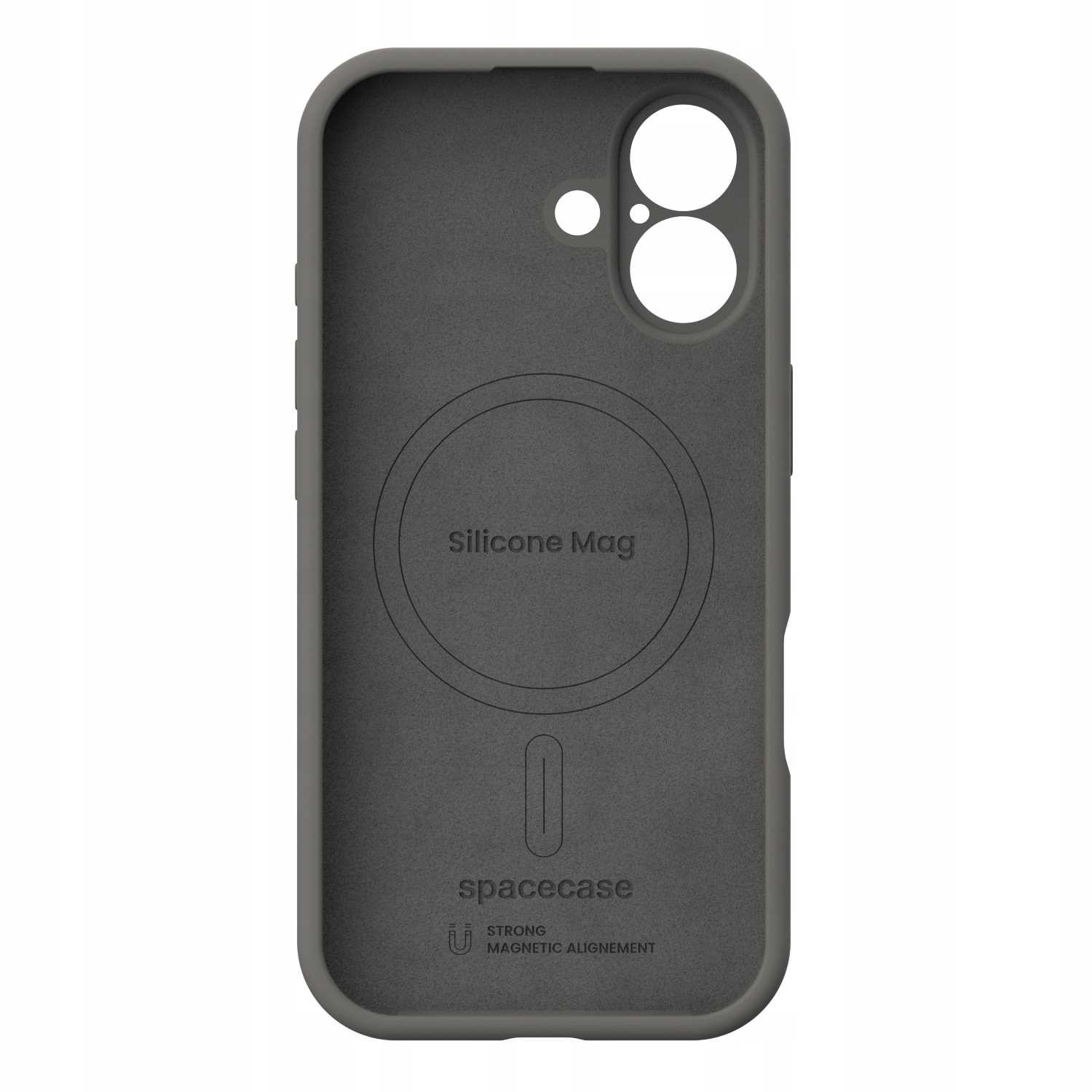 Spacecase Silicone Mag iPhone 17 gray