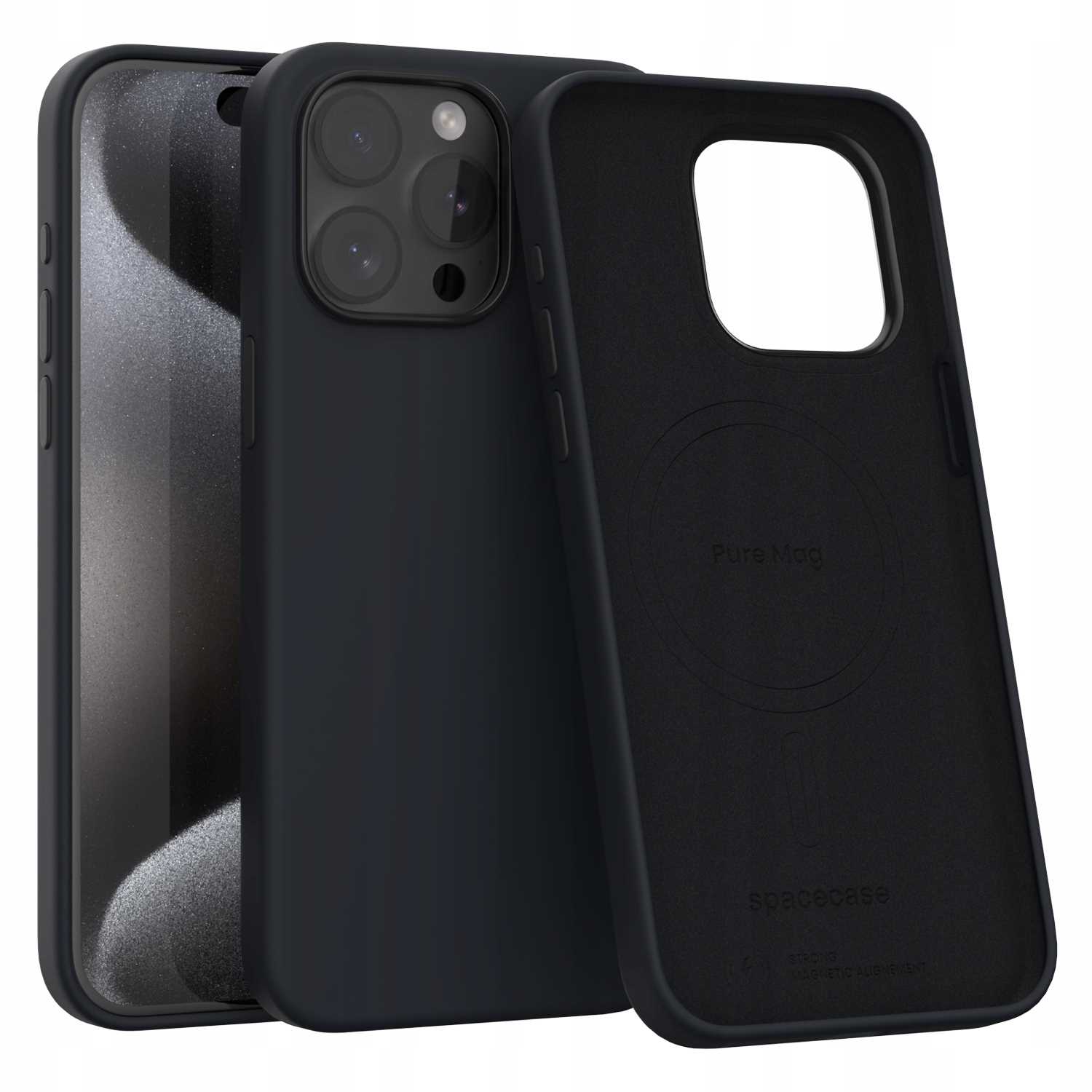 Spacecase Pure Mag Iphone 15 Pro Max Black