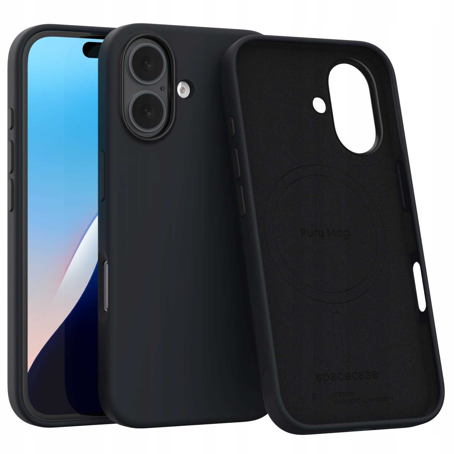 Spacecase Pure Mag Iphone 16 Black
