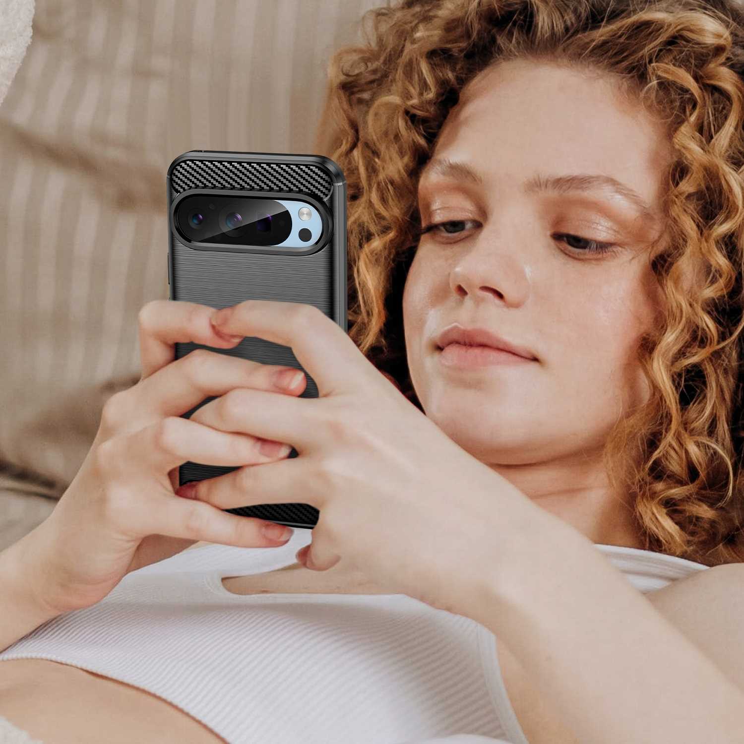 Spacecase Carbon Google Pixel 9/9 Pro Black