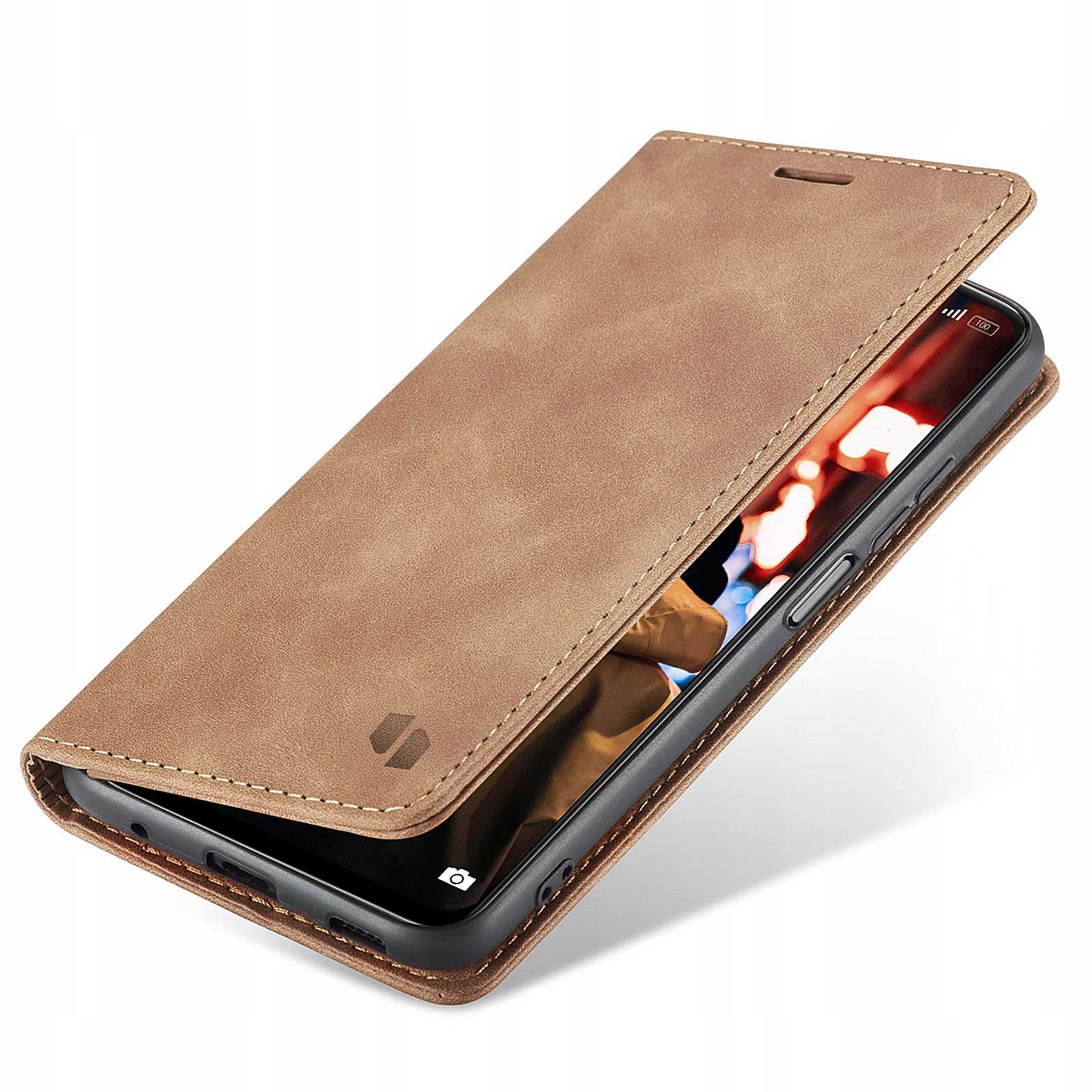 Spacecase Wallet Redmi Note 11/11S  Light Brown