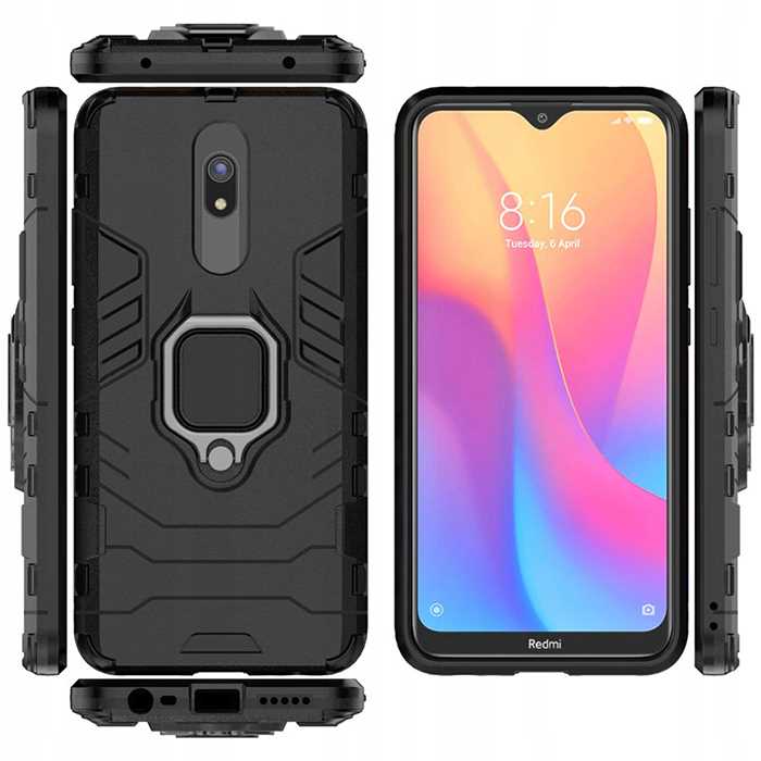 Spacecase X-Ring Redmi 8/8A Czarny