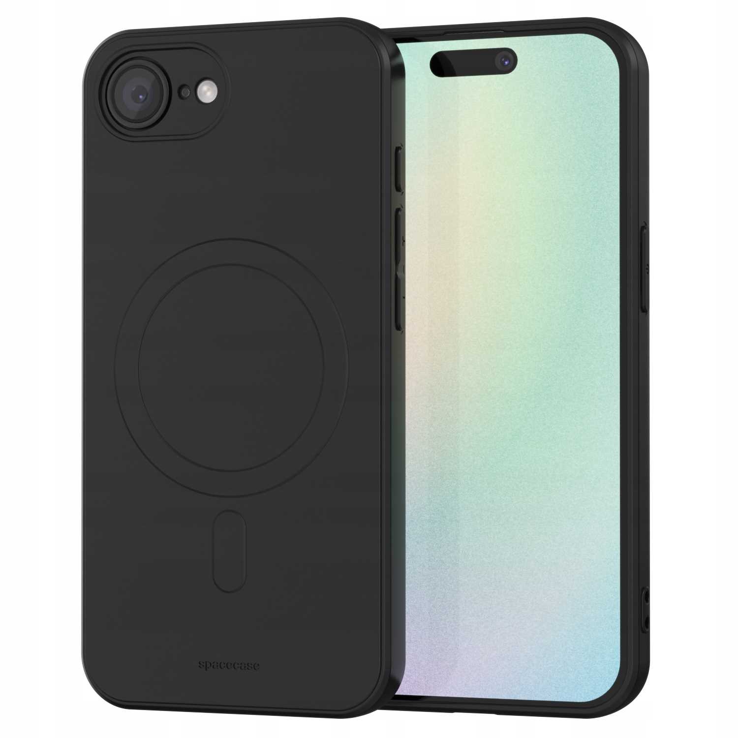 Spacecase Silicone Magnetic Case iPhone 16E black