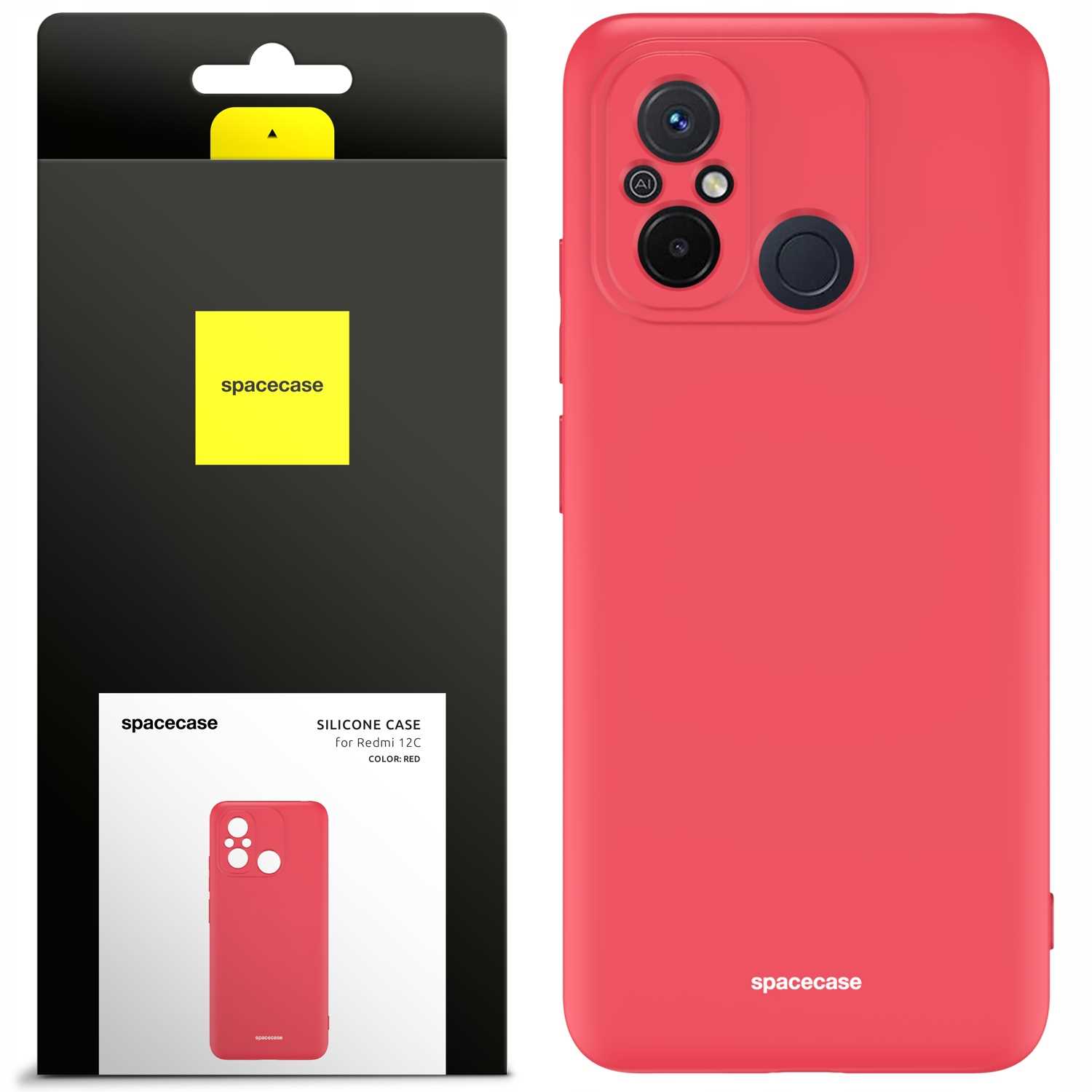 Spacecase Silicone Case Redmi Redmi 12C Red