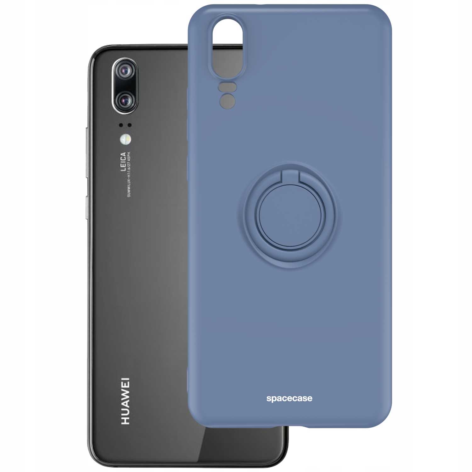 Spacecase Silicone Ring Huawei P20 Blue