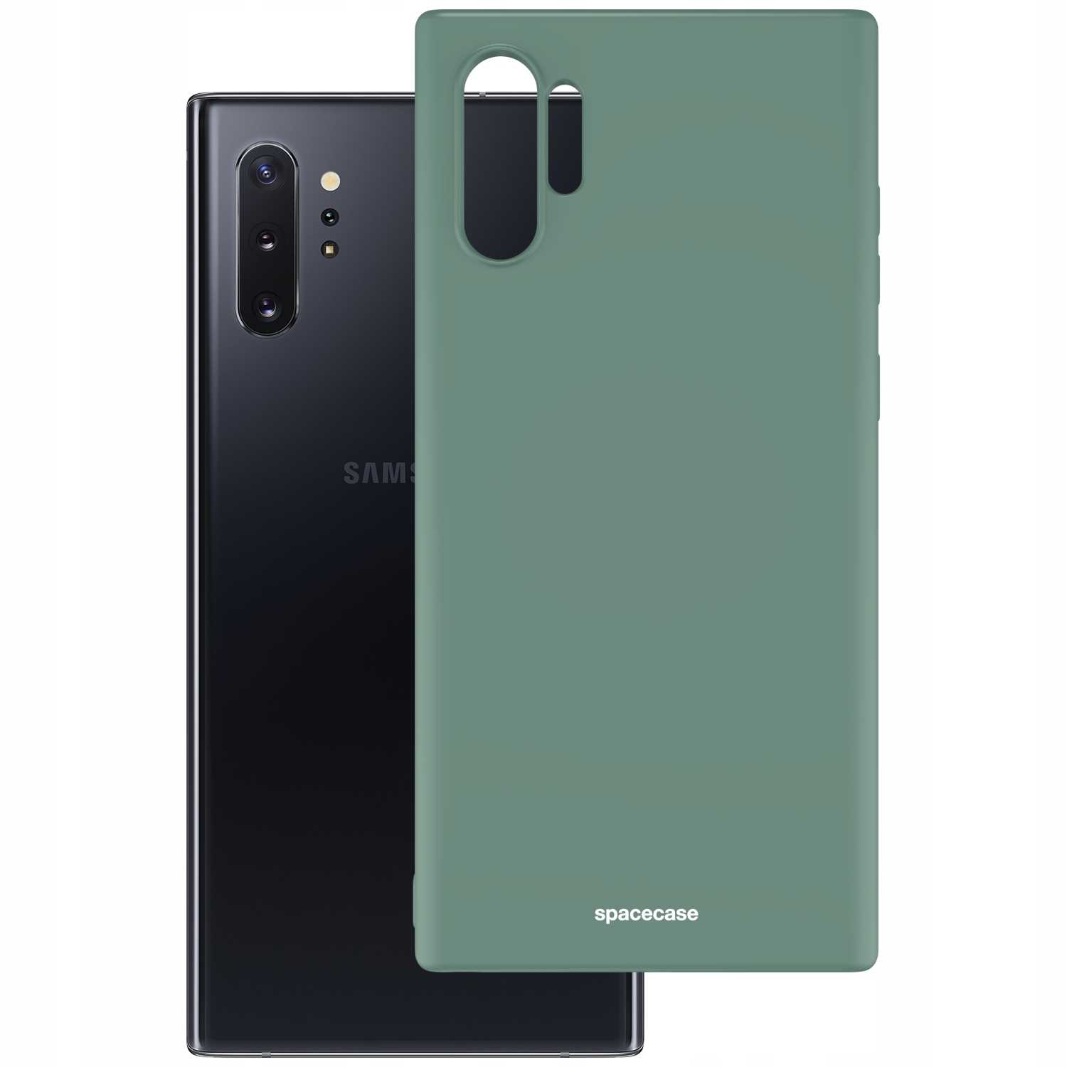 Spacecase Silicone Case Galaxy Note 10+ dark green
