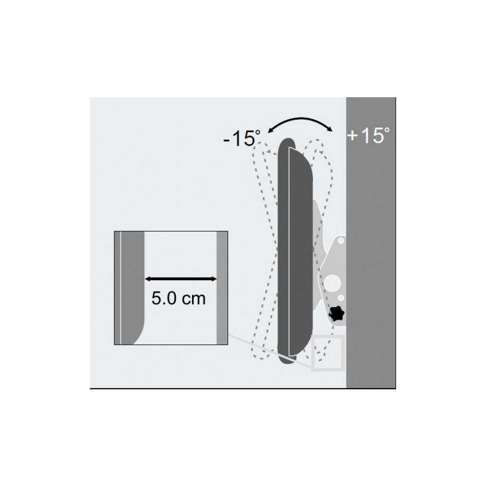 Uchwyt ścienny do monitora VESA LCD LED 23-55 cali