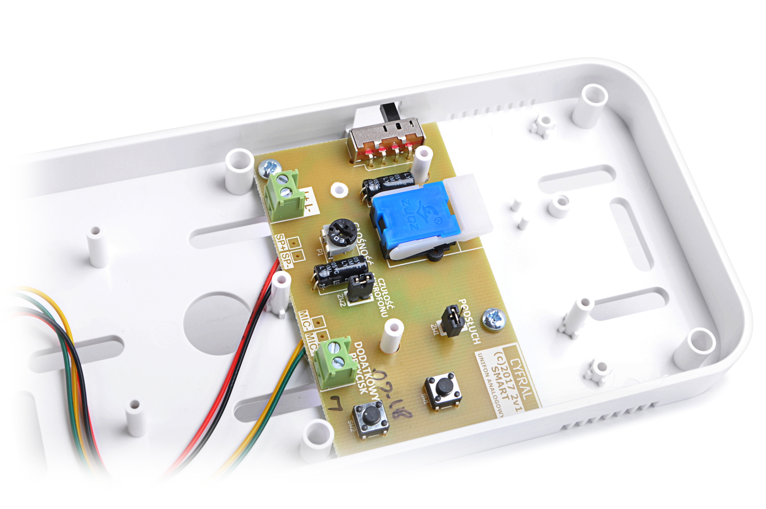 Domofon unifon CYFRAL SMART analogowy biały