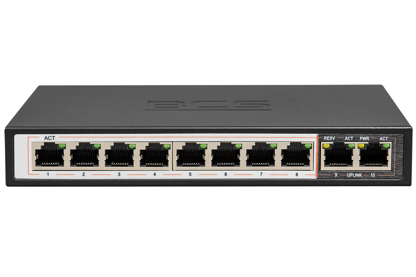 Switch PoE dla 8 kamer IP BCS-B-SP0802 8xPoE+ 96W