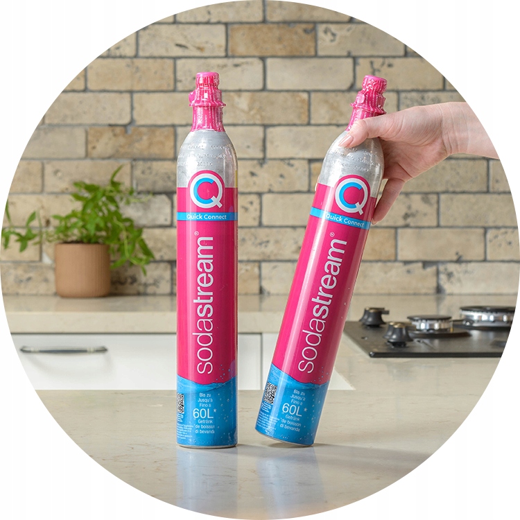 Cylinder SodaStream gaz nabój CO2 różowy 2 sztuki SodaStream AGD