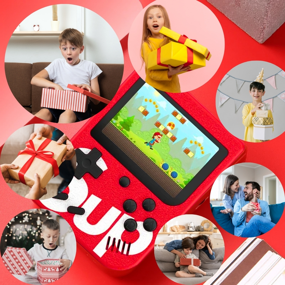 Mini konsola gameboy gra retro przenośna kieszonkowa mario czołgi 400w1 USB