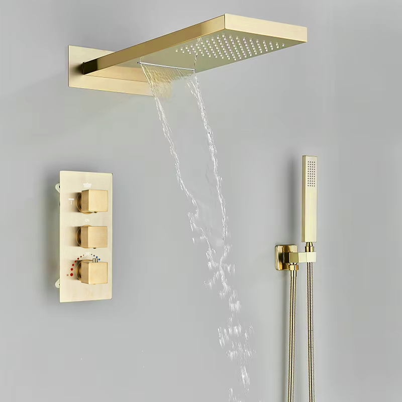 Bateria prysznicowa - złota