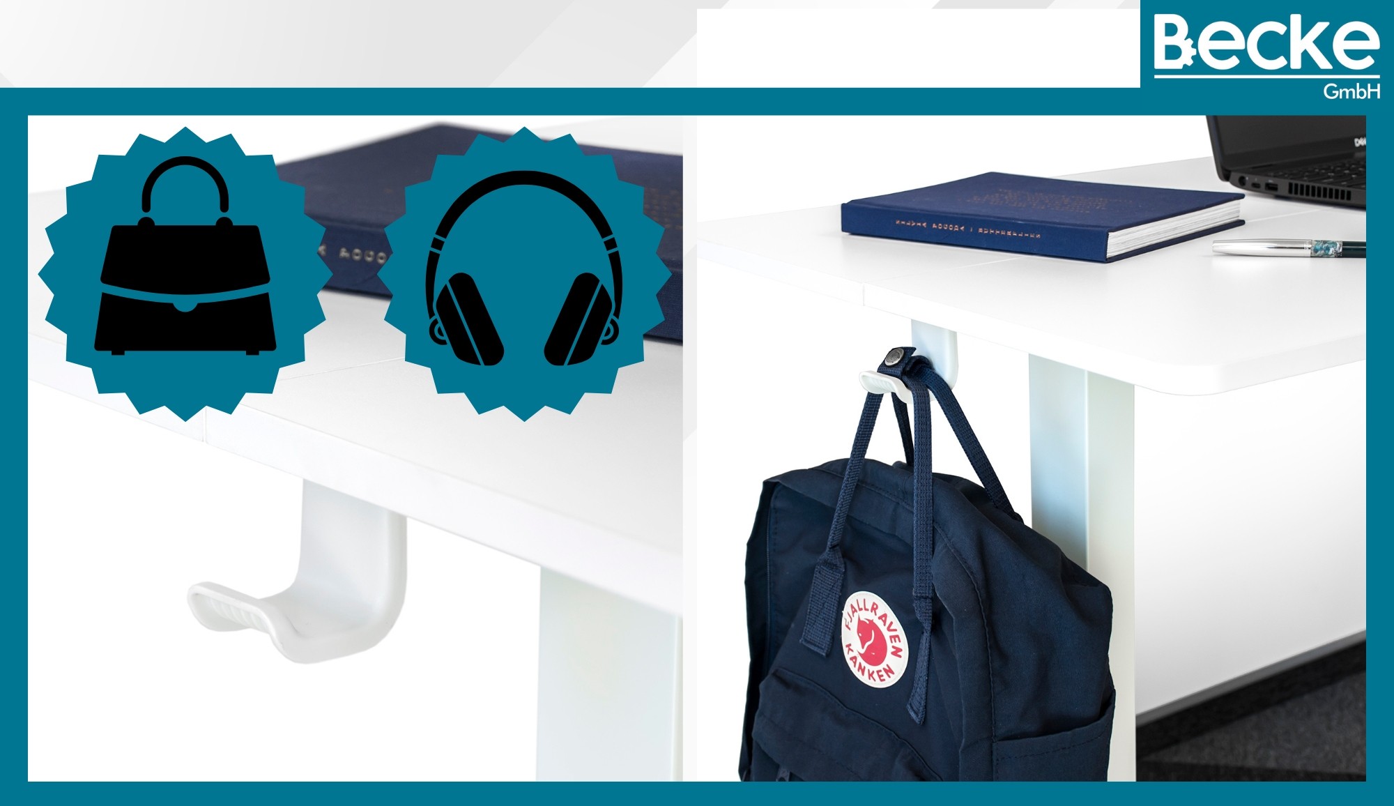 Biurko elektryczne automatyczne regulowane do pracy na stojąco 160x80 białe