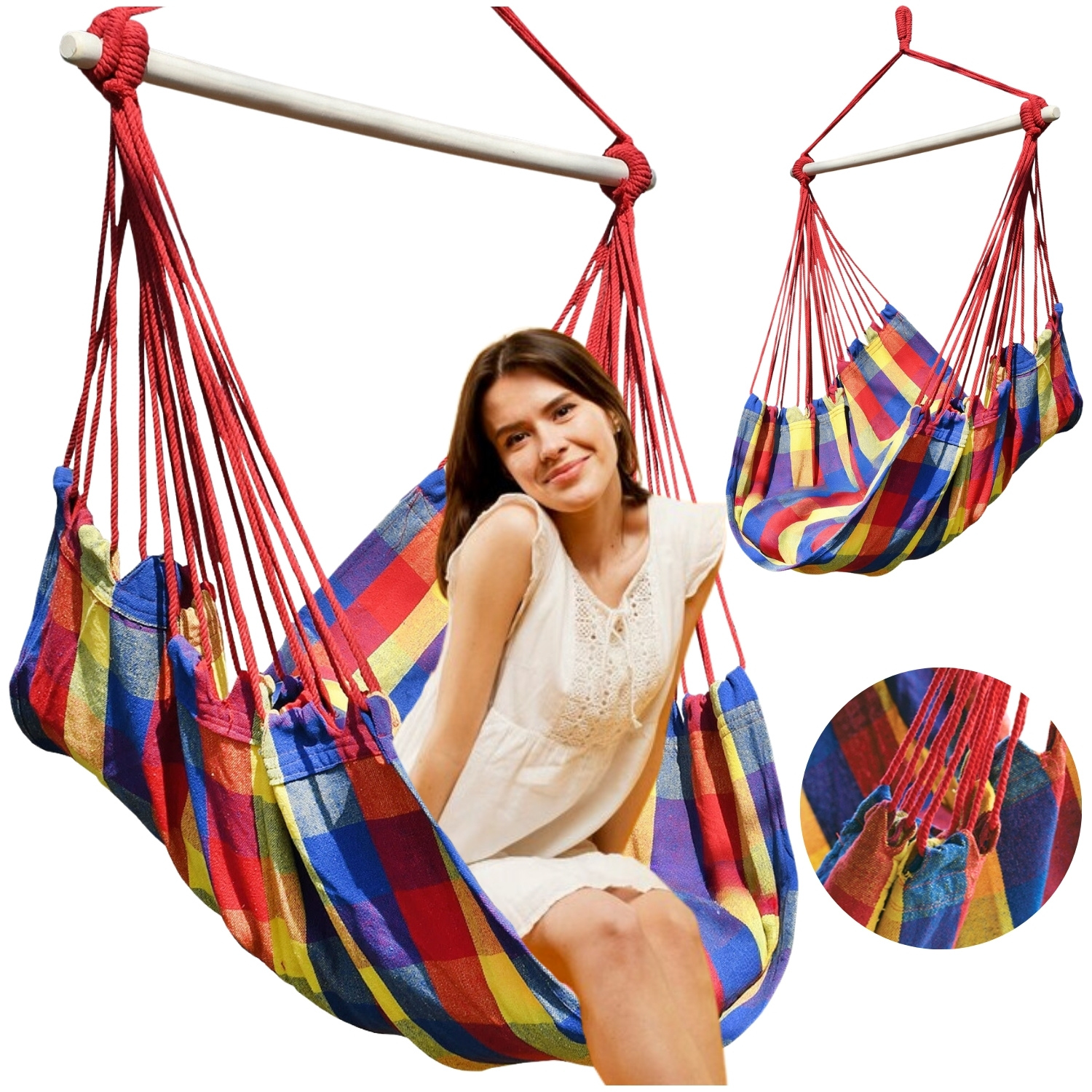 Hamak krzesło brazylijskie 100x100cm