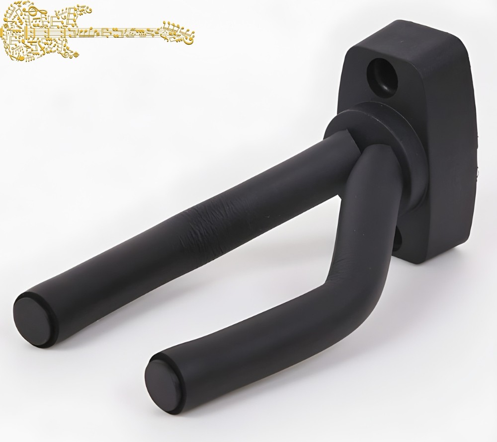 Wieszak gitarowy naścienny czarny uchwyt hak na gitarę HANO