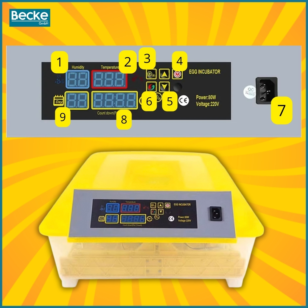 Inkubator wylęgarka klujnik automatyczny do wylęgu drobiu hodowla 48 jajek