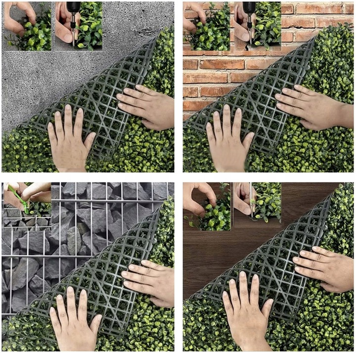 Panel ścienny - zielony bukszpan