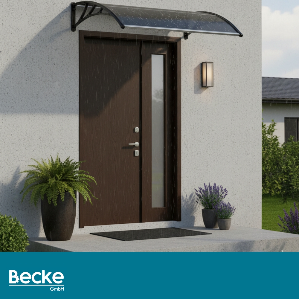 Daszek nad drzwi zadaszenie 150 x 80 cm szary