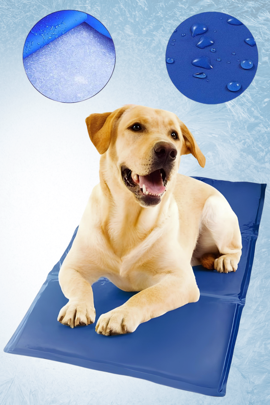 Mata chłodząca dla psa kota zwierząt składana żelowa xxl 50x90 cm duża lato