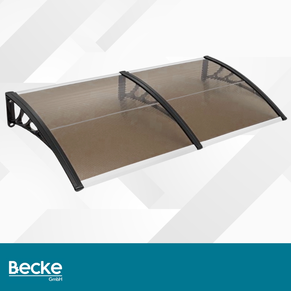 Daszek nad dzrwi wejściowe zadaszenie na balkon okno klimę brązowy 200x100