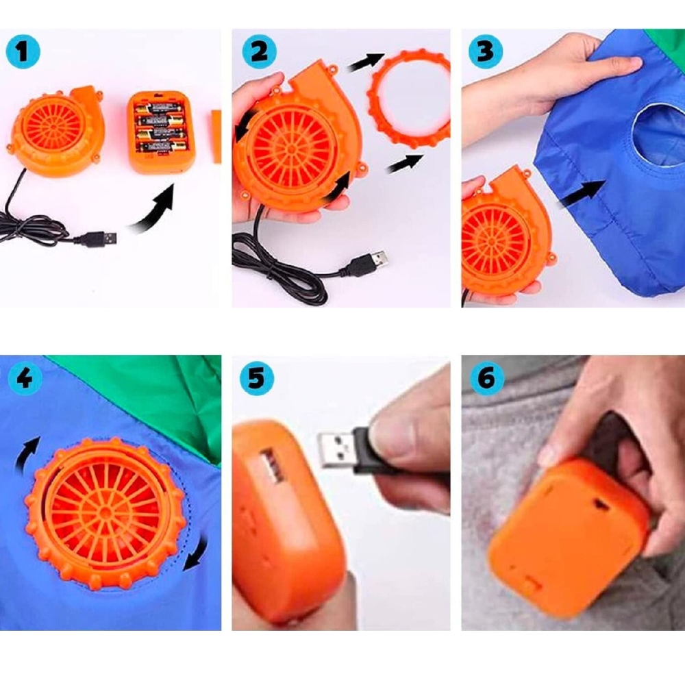 Kostium alien UFO kosmita dmuchany przebranie strój Halloween samopompujący