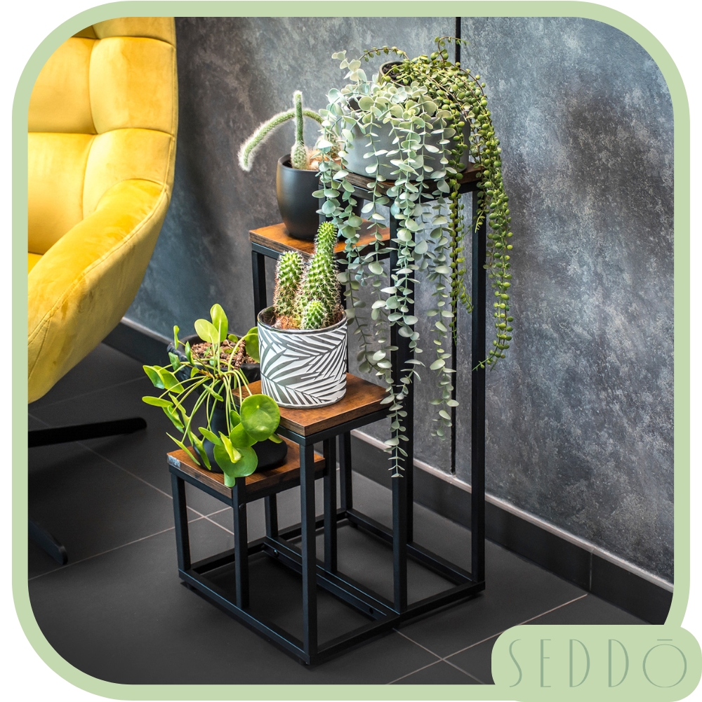 Kwietnik na rośliny 4 poziomy loftowy 68 cm Harmony