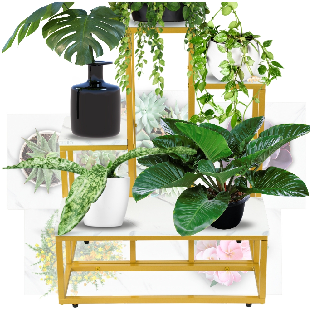 Kwietnik na 6 doniczek loftowy 68 cm Industry