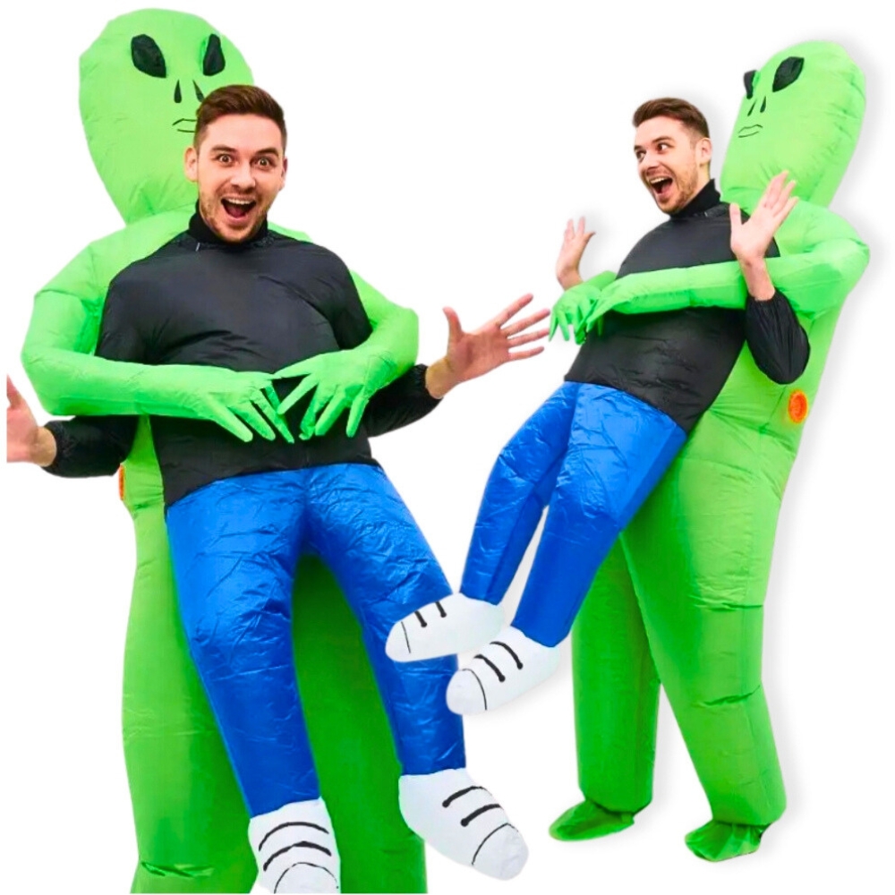 Kostium alien UFO kosmita dmuchany przebranie strój Halloween samopompujący