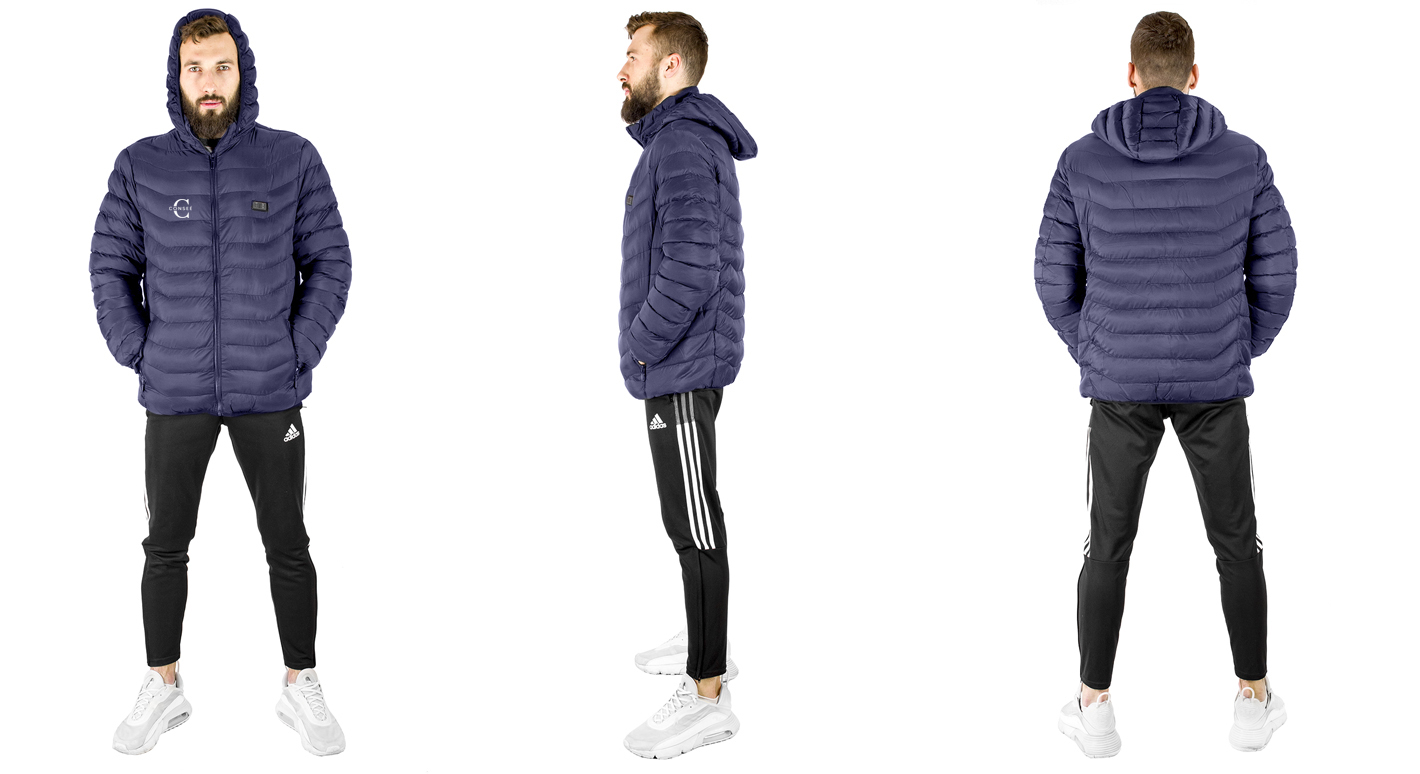 Kurtka podgrzewana granatowa rozmiar L