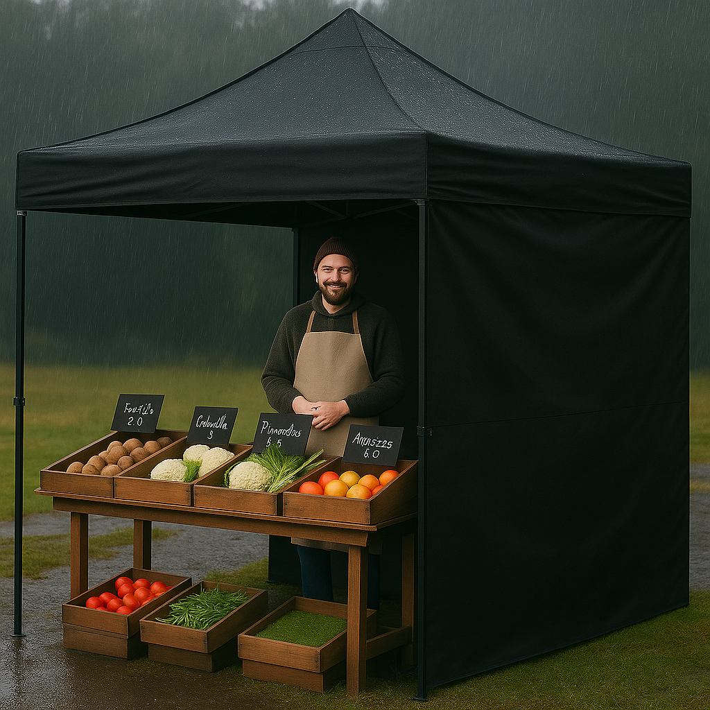 Namiot pawilon samorozkładający 3x3 - Czarny