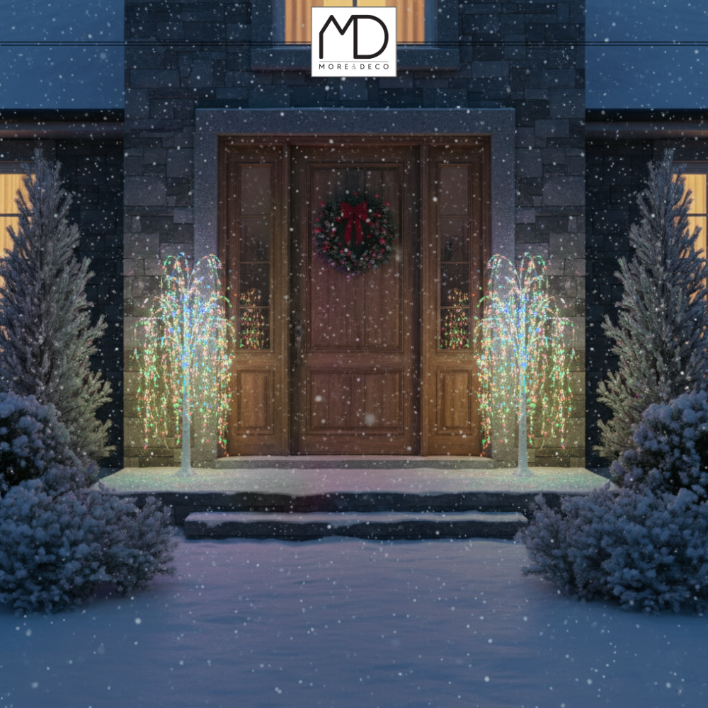 Drzewko świąteczne 140 LED - świecąca wierzba 120 cm wiele kolorów