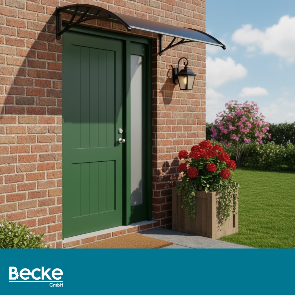 Daszek nad drzwi zadaszenie 150 x 80 cm szary