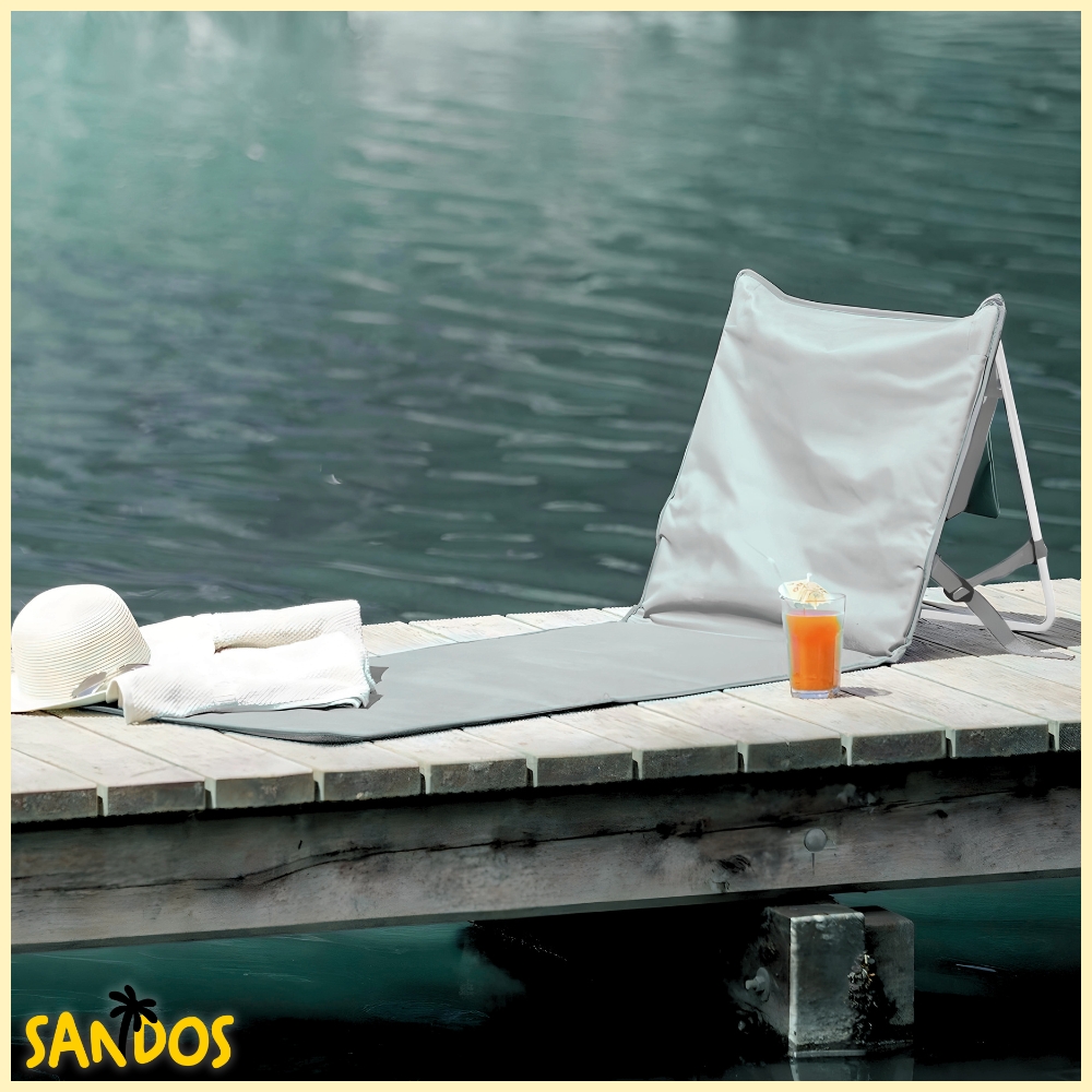 Leżak plażowy do opalania składany DEKTRI