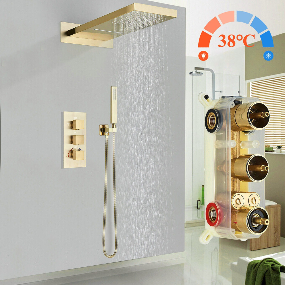 Bateria prysznicowa - złota