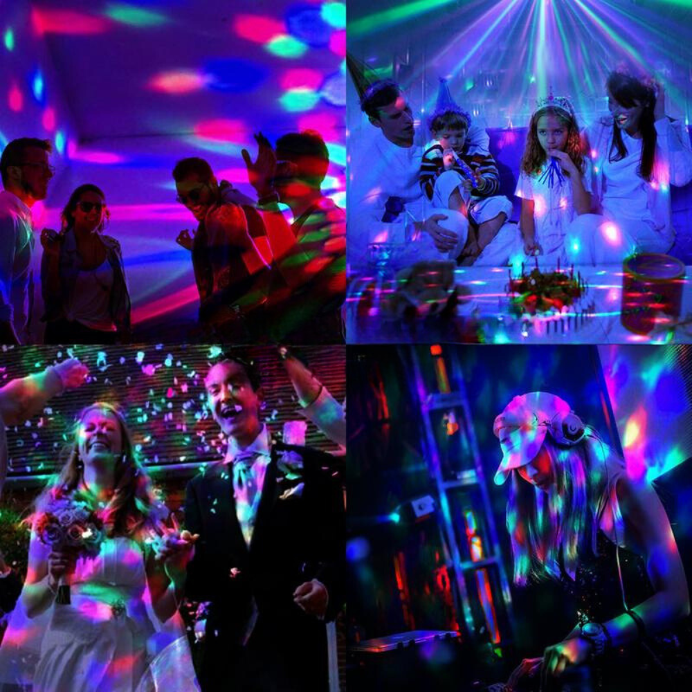 PROJEKTOR LED KULA DYSKOTEKOWA RGB REFLEKTOR DISCO