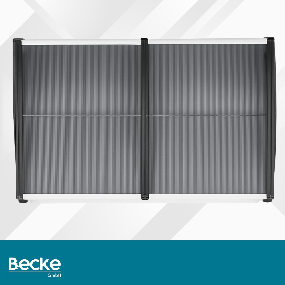 Daszek nad drzwi zadaszenie 200x100 cm szary