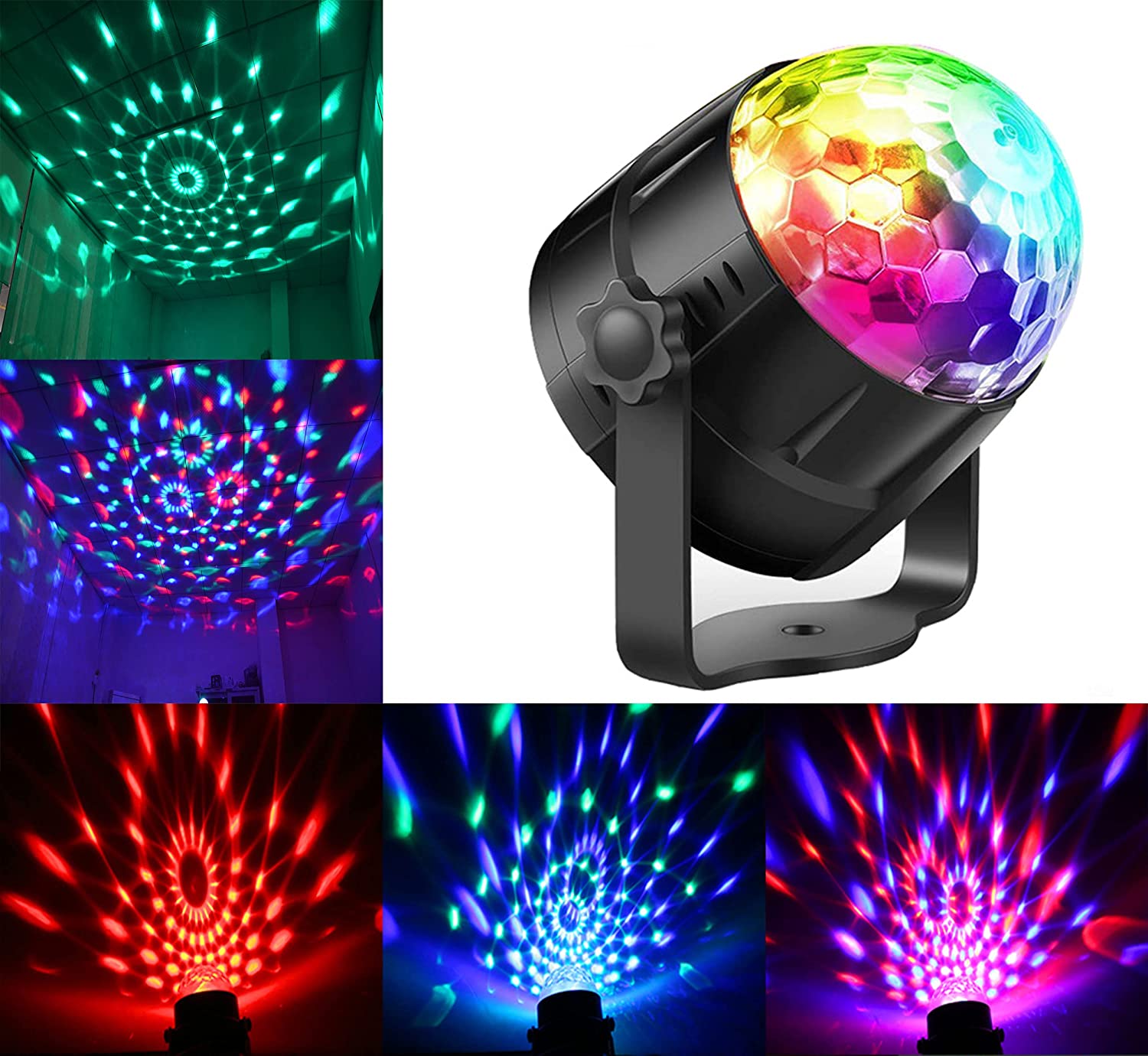 PROJEKTOR LED KULA DYSKOTEKOWA RGB REFLEKTOR DISCO