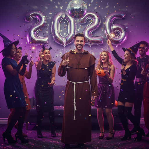 Przebranie halloween dla dorosłych mnich