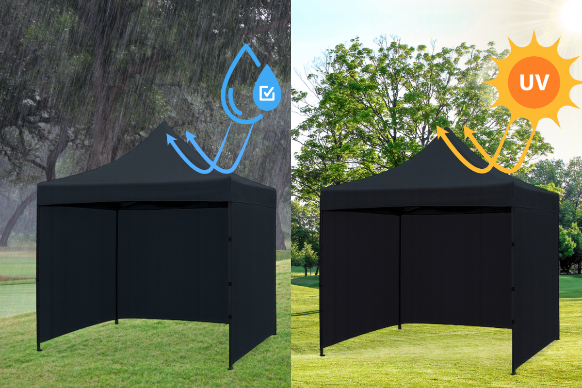 Namiot pawilon samorozkładający 3x3 - Czarny