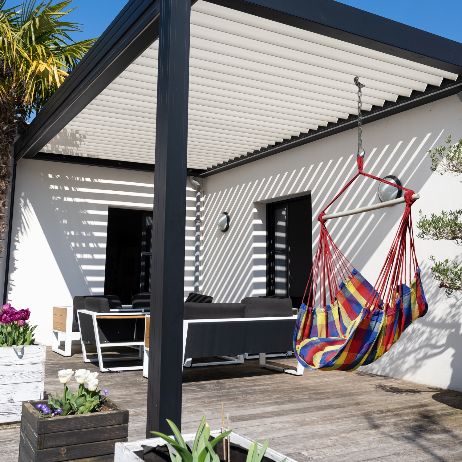 Hamak krzesło 100x100cm + poduszki