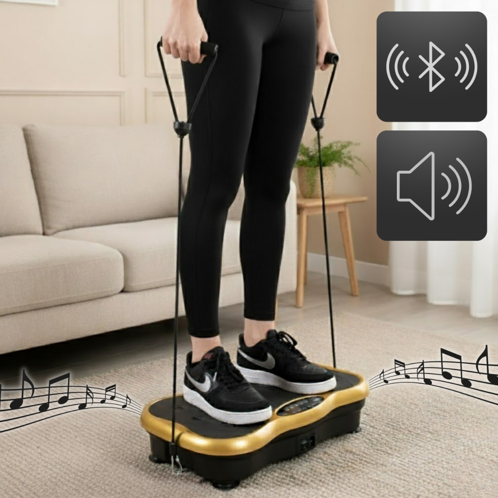 Platforma wibracyjna z głośnikiem bluetooth Vive Fitness