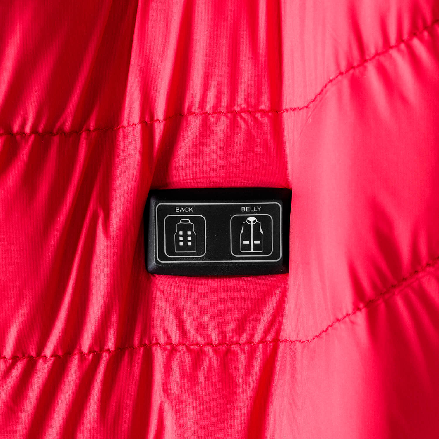 Kurtka podgrzewana czerwona rozmiar M